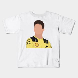 Charles Leclerc in Yellow Kids T-Shirt